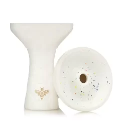 Bee Hookah Phunnel Inside Glazed – White Opal