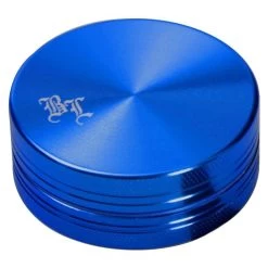 Black Leaf KrĂ€uter-MĂŒhle, Metall-Grinder, CNC-Grinder, ALU-Grinder | 2-teilig | 16 X 40 Mm | Geschenkdose | Diamantschliff-ZĂ€hne | Aluminium, CNC-gefrĂ€st, ANODISIERT, Blau