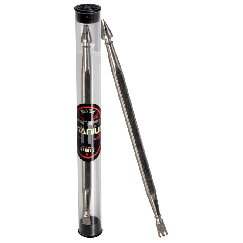 Black Leaf Öl-Bong-Zubehör Für OiL-Rig, Dabbing: Dabber-Tool, Öl-Werkzeug Black Leaf T2 'Harke / Gerillte Kegel-Spitze' – Bild 2