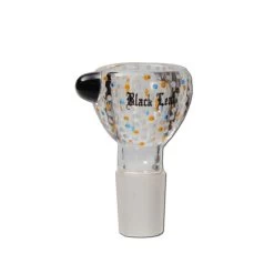 Black Leaf Steckkopf Rollstopp, 12 Mm Durchlass - Von Tibor Toth Handgraviert: 'Dot' Klar