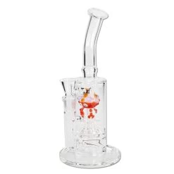 Black Leaf Wasserpfeife, PERCOLATOR-Bong, Glasbong | 28 Cm, NS 19 (18,8mm) | Klar | Robustes BOROSILIKATGLAS