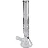 Black Leaf Wasserpfeife, PERCOLATOR-Bong, ICE-Bong | 38 Cm, NS 19 (18,8mm), NS 14 (14,5mm) | Klar | Robustes BOROSILIKATGLAS