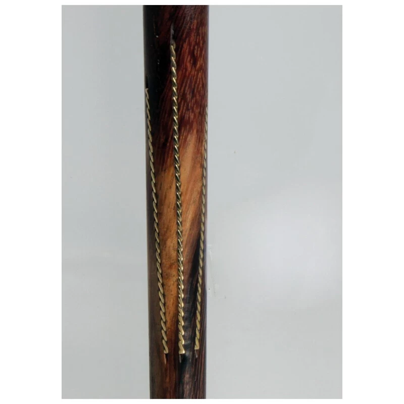 Bong-discount Handpfeife, Pur-Pfeife, HOLZ-Pfeife | 125 Mm | SHISHAM-Holz, Silber/gold – Bild 2