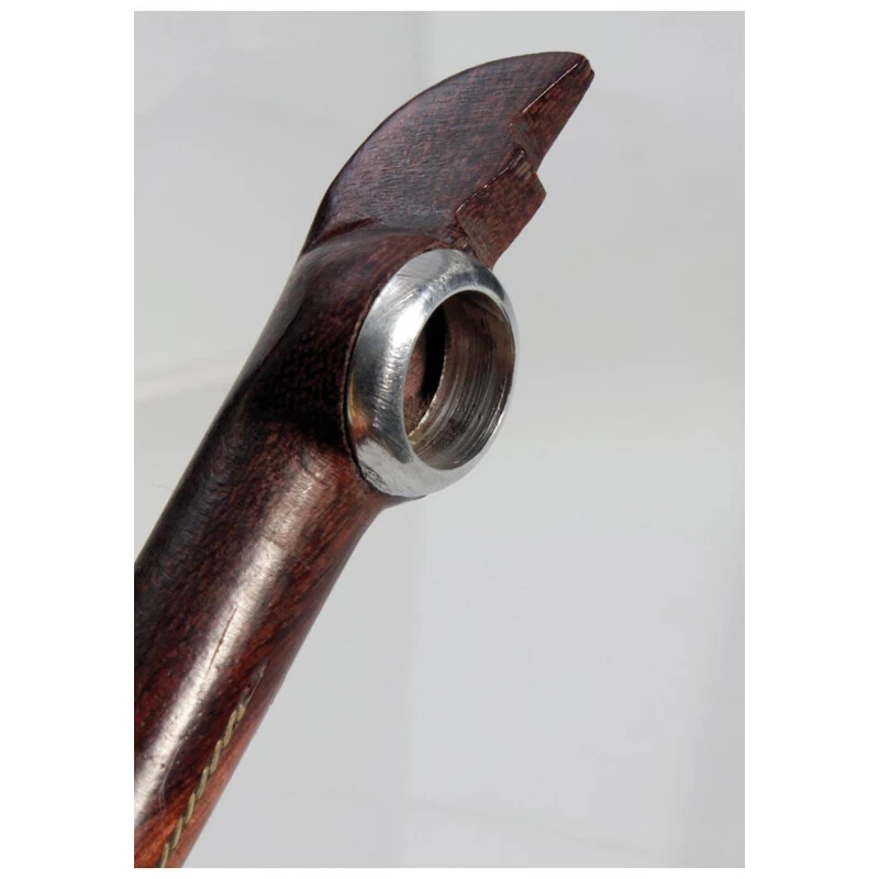 Bong-discount Handpfeife, Pur-Pfeife, HOLZ-Pfeife | 125 Mm | SHISHAM-Holz, Silber/gold – Bild 3