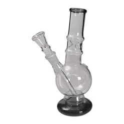 Bong-discount Wasserpfeife, EIS-Bong, Kugel-Bong | 20 Cm, NS 14 (14,5mm) | Schwarz | Robustes BOROSILIKATGLAS