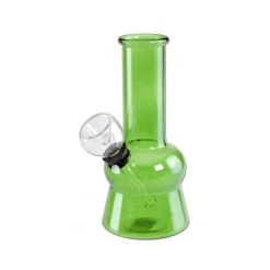 Bong-discount Wasserpfeife, Glas-Bong, Glasblubber | 13 Cm | Grün | Robustes BOROSILIKATGLAS