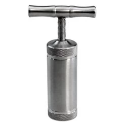 Bong-discount Zubehör Für Kräutermühlen, Grinder: Handpresse, Kräuterpresse | 4-teilig | 72 X 25 Mm | EDELSTAHL