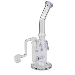 PERCOLATOR-Bong 'Glass Drops', 27 Cm Glas-Bong