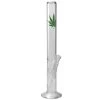 Breitseite Zylinder-Bong | Klar | 'Leaf'