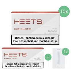 IQOS HEETS Sienna Stange (10er Packung) + IQOS Cleaning Sticks