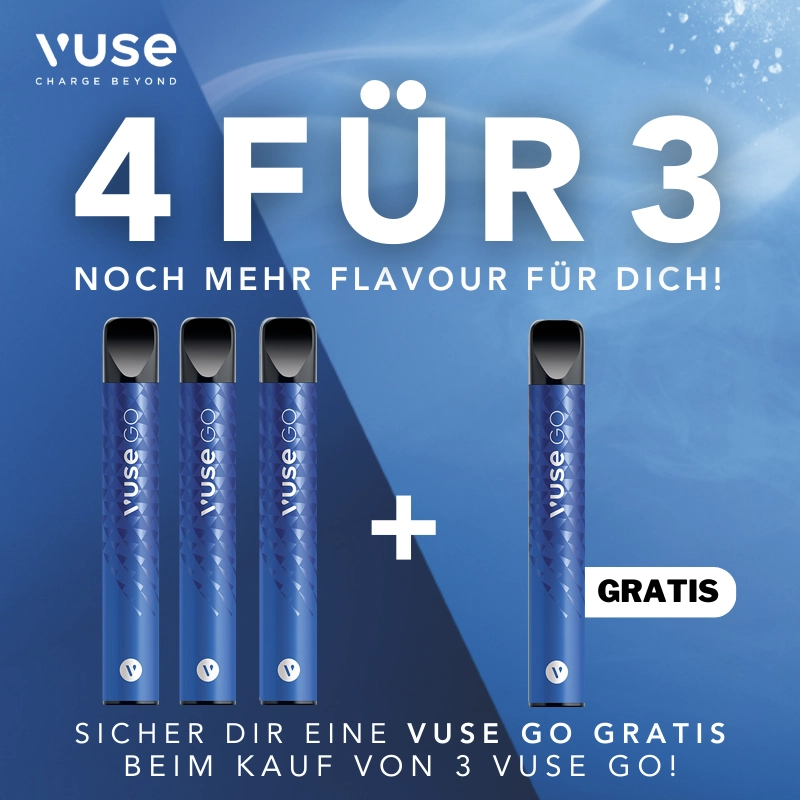 Vuse Go 700 4 FĂĽr 3 Blueberry Ice