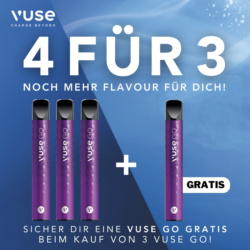 Vuse Go 700 4 FĂĽr 3 Grape Ice