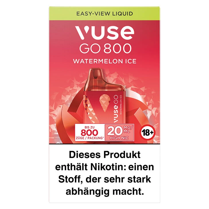 Vuse GO 800 Watermelon Ice 20 Mg Einweg E-Zigarette