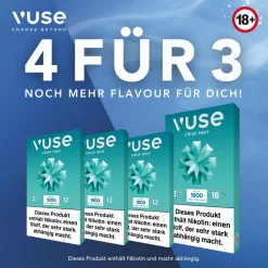 VUSE PRO DOUBLE CAPS 4 FÜR 3 Crisp Mint